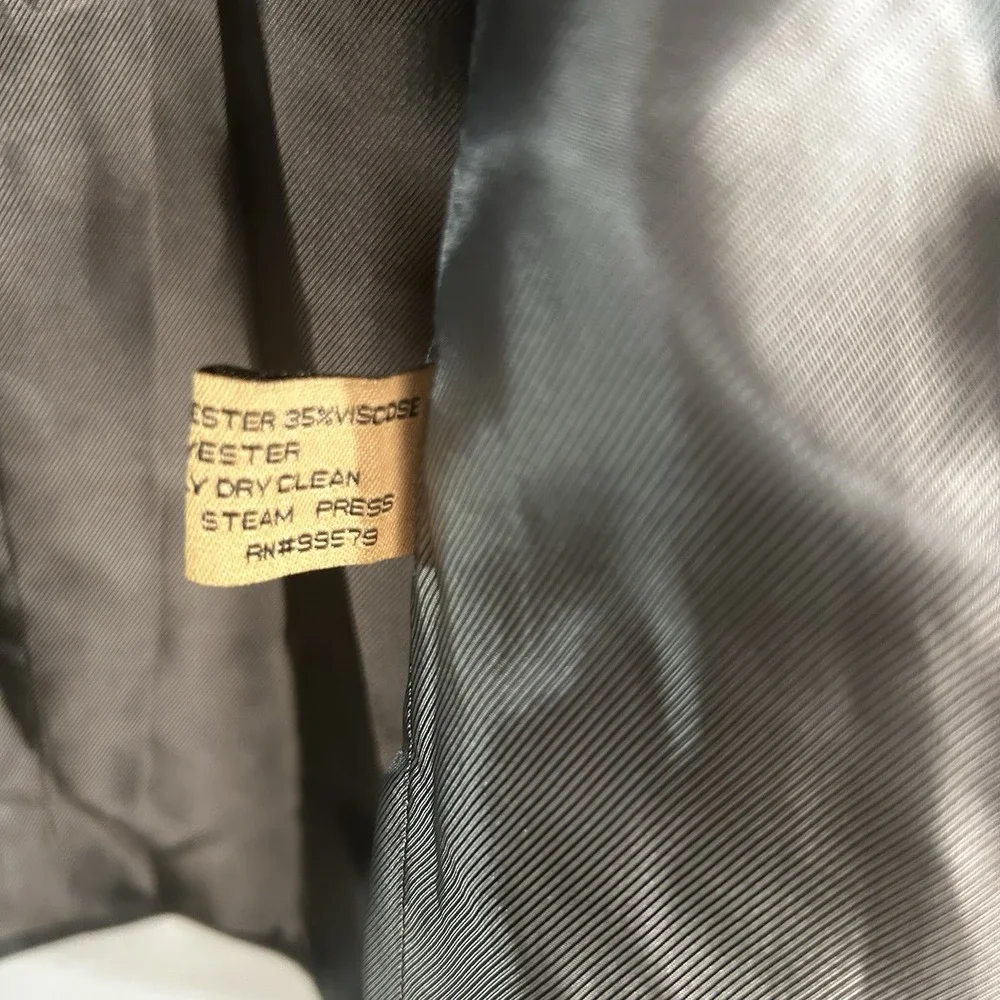 Luca Rossi Italia‎ 40S Gray Plaid Sport Coat Blazer Super 150s 3 Button